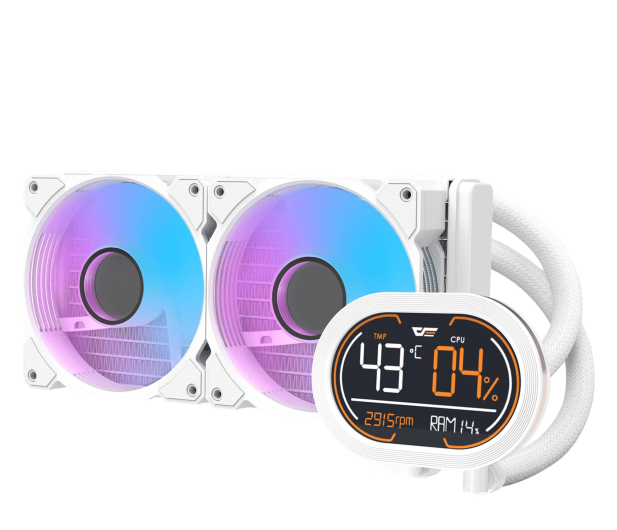 DarkFlash DH240D 2x120mm White DH240D WHITE - 1469247 - zdjęcie
